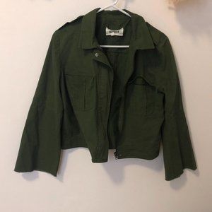 CUTE ARMY JACKET WITH BELL SLEEVES